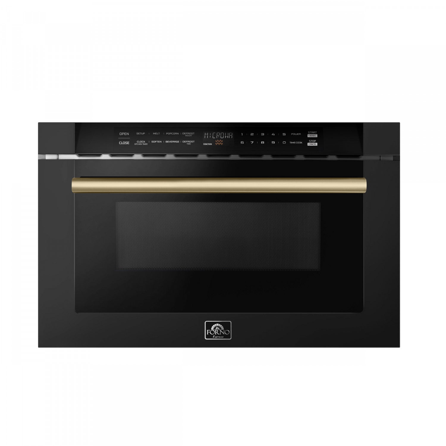 Forno Capoliveri Black 24" Built-In Microwave Drawer (1.2 Cu. Ft.) - FMWDR3000-24BLK