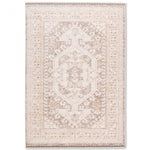 Poetic Bordered Rug - 6' x 9' - Antique White/Brown