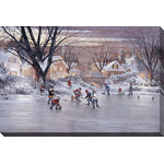 Pond Hockey Memories Wall Art - Multi-Colour - 30 X 45