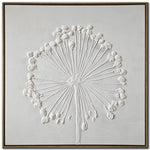 Delicate Dandelion II Wall Art - White - 30 X 30