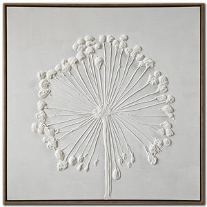 Delicate Dandelion II Wall Art - White - 30 X 30