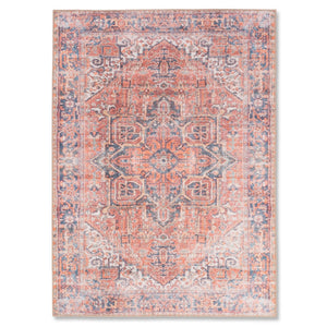 Aura Traditional Rug - 6' x 9' - Red/Blue
