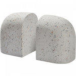 Bruna Bookends - White Speckled - Set of Two