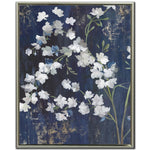 Blossoms in Indigo I Wall Art - Blue/White - 24 X 30