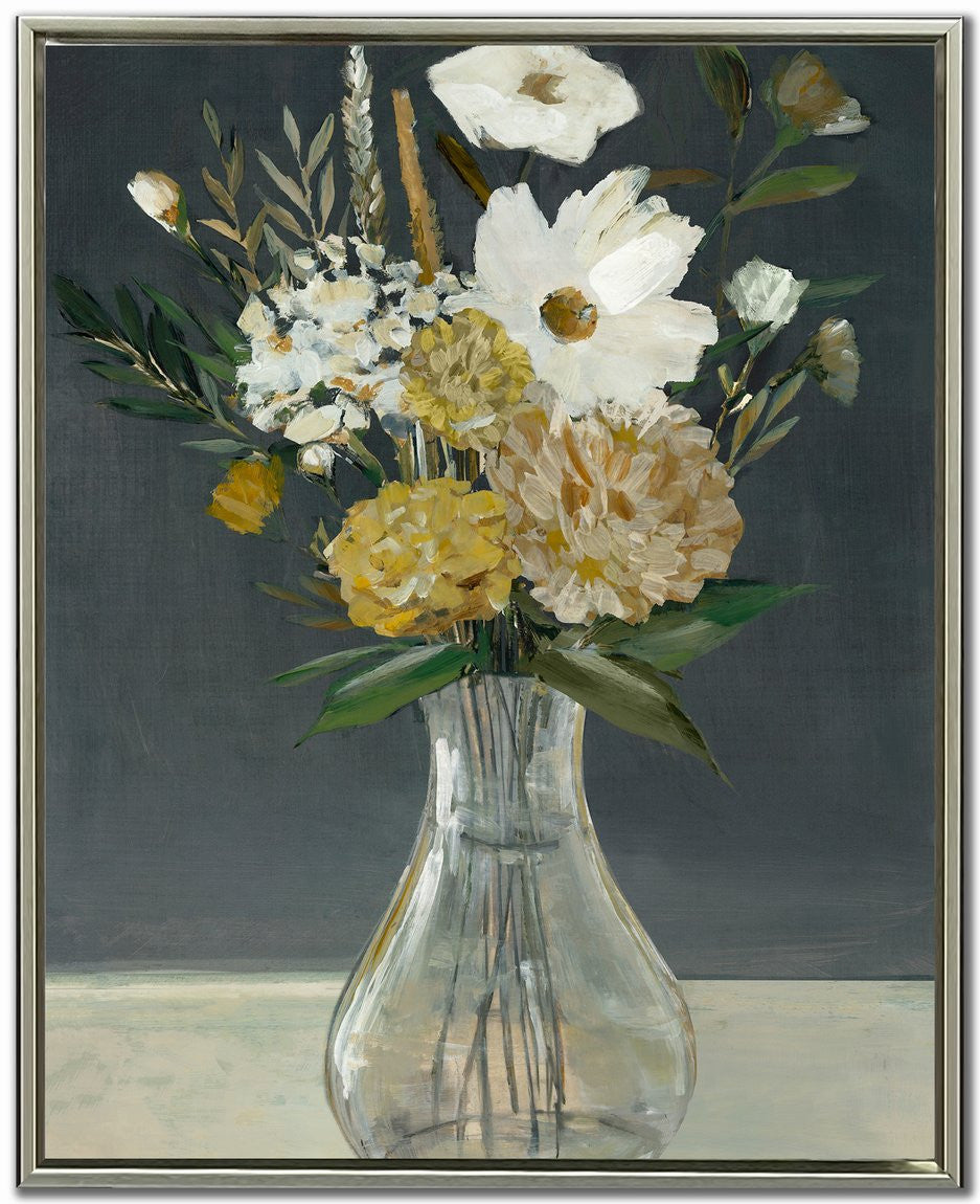 Ivory Petals II Wall Art - Green/Neutral - 30 X 24