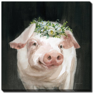 Pig Glam Wall Art - Multi-Colour - 18 X 18