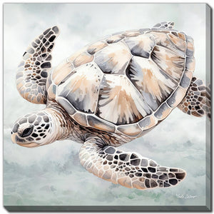 Sea Voyager Wall Art - Grey/Beige - 18 X 18