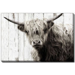 Barnyard Gaze Wall Art - Brown - 16 X 20