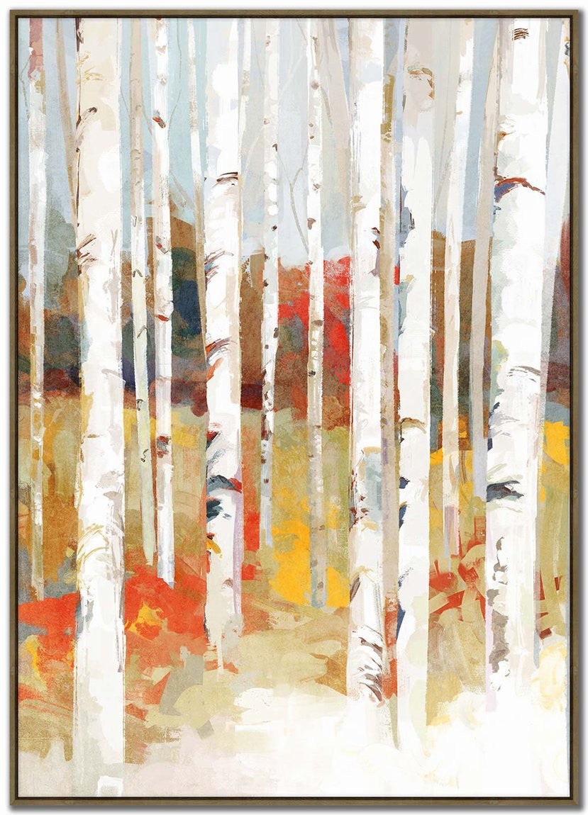 Birchfire Wall Art - Multi-Colour - 40 X 56