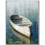 Adrift Wall Art - White/Blue - 36 X 48