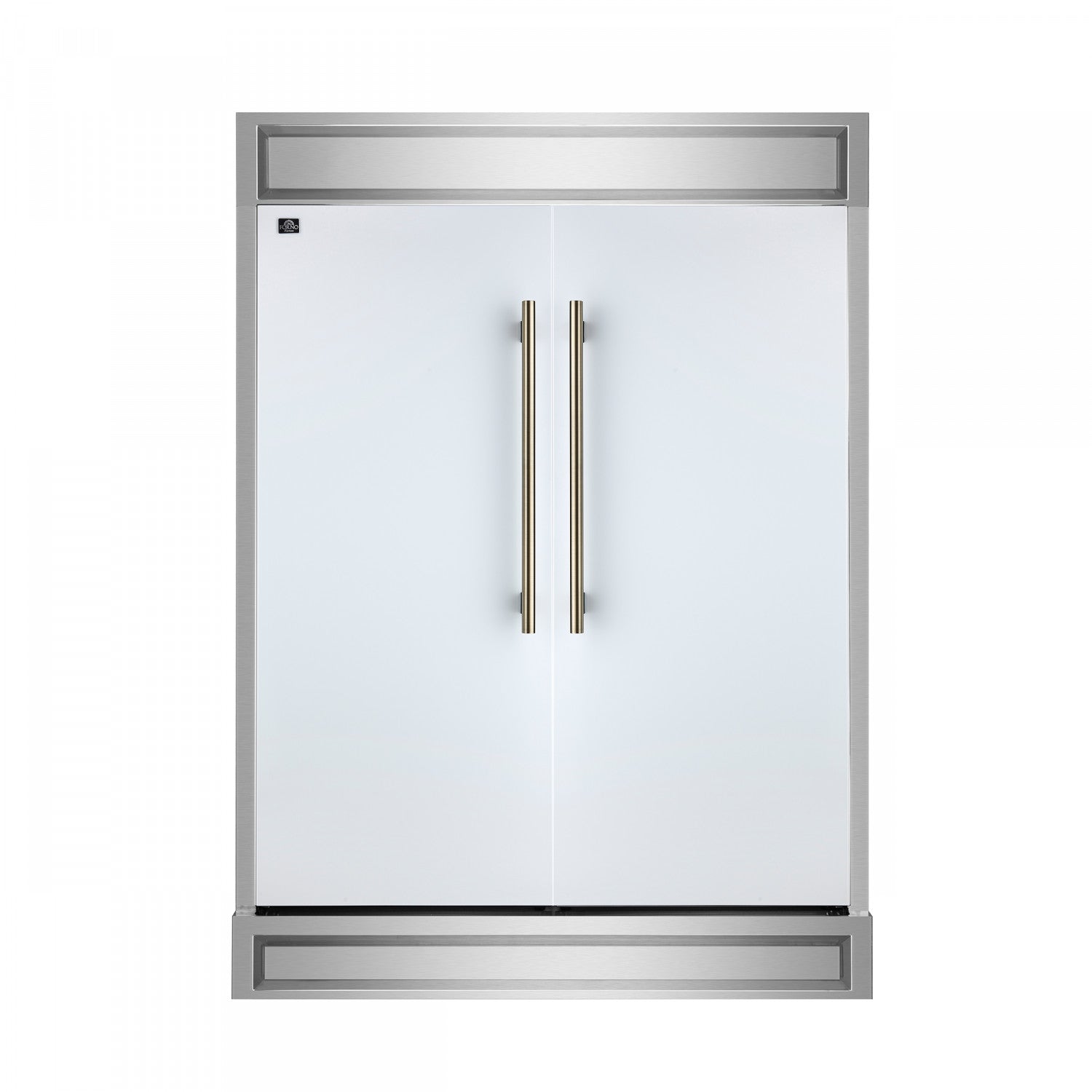 Forno Maderno 60" White 2-piece Built-In Convertible Refrigerator/Freezer (27.2 Cu. Ft.) - FFFFD1722-60MG-WHT