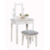 Anabella Vanity with Stool - White