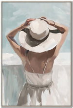 Seaside Daydream Art - White/Grey - 42 X 28
