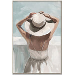 Seaside Daydream Art - White/Grey - 42 X 28