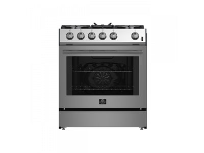 Forno Leonardo 30" Stainless Steel Freestanding Gas Range (5.0 Cu. Ft.) - FFSGS1116-30