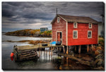 By the Bay Wall Art - Blue/Red - 38 X 60