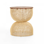 Bayan Wave Side Table - Natural