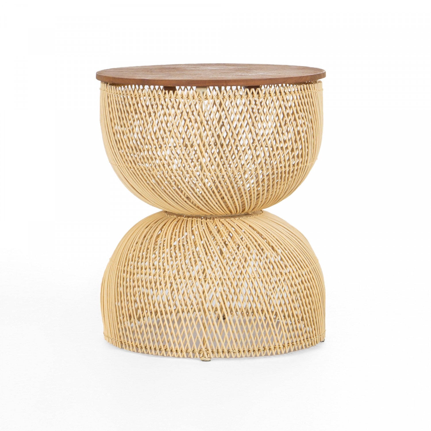 Bayan Wave Side Table - Natural