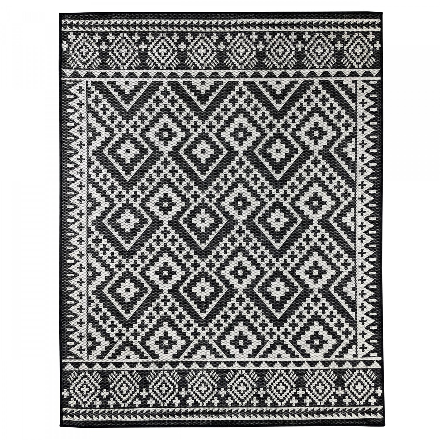 Cabana Tribal Indoor/Outdoor Rug - 8' x 10' - Black