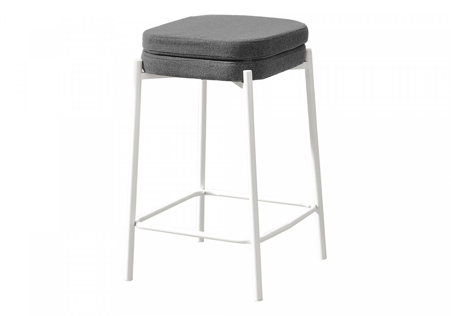 Aspen Counter Stool - White/Grey - Set Of Two