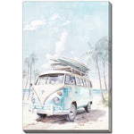 Roadtrip Wall Art - White/Blue - 36 X 24