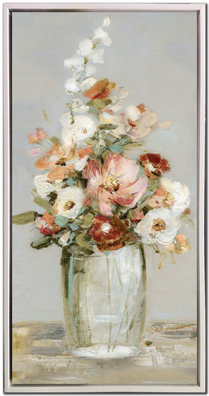 Vintage Blossoms I Wall Art - Multi-Colour - 36 X 18