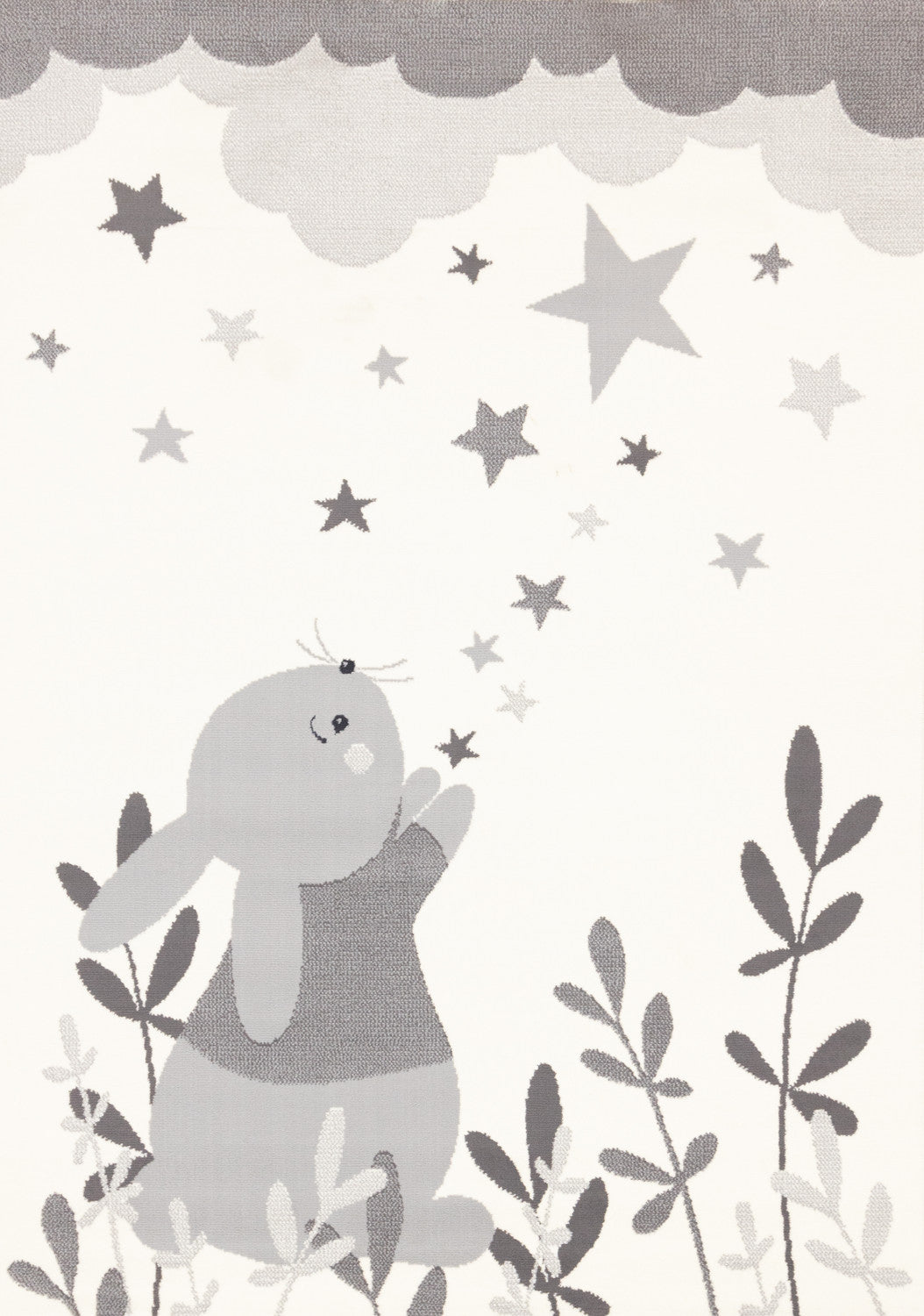 Kids Wishful Bunny Area Rug - Cream - 4' X 6'