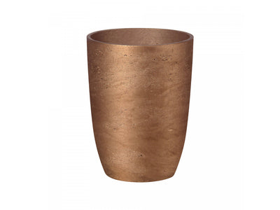 Stravik Small Tapered Planter - Metallic Bronze