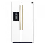 Forno Salerno 36" 20 Cu.Ft. White Side-by-Side Refrigerator with Ice & Water Dispenser - FFRBI1844-36WHT