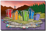 Island Row Wall Art - Multi-Colour - 30 X 45