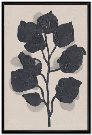 Shadow Botanica I Art - Black - 36 X 24