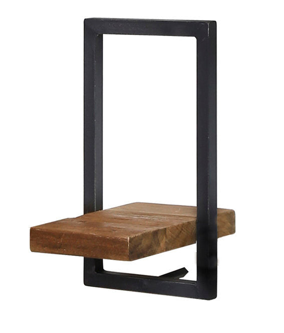 Bayan Metal Frame Wall Box V - Teak