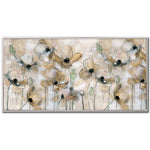 Wild Poppies Wall Art - Beige - 20 X 40