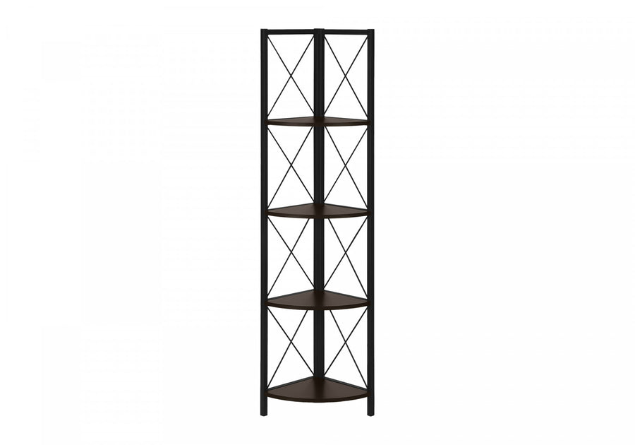 Zeva Bookcase - Dark Brown