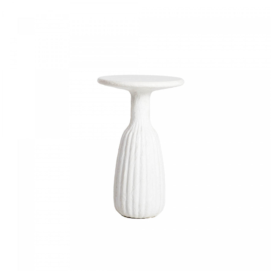 Iselyn Tall Side Table - White