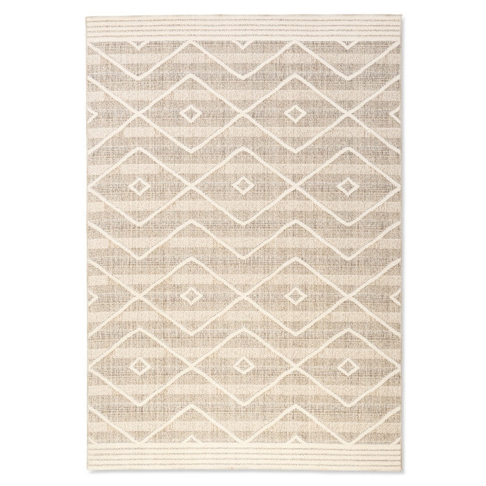 Naturale Geometric Rug - 5' x 8' - Beige