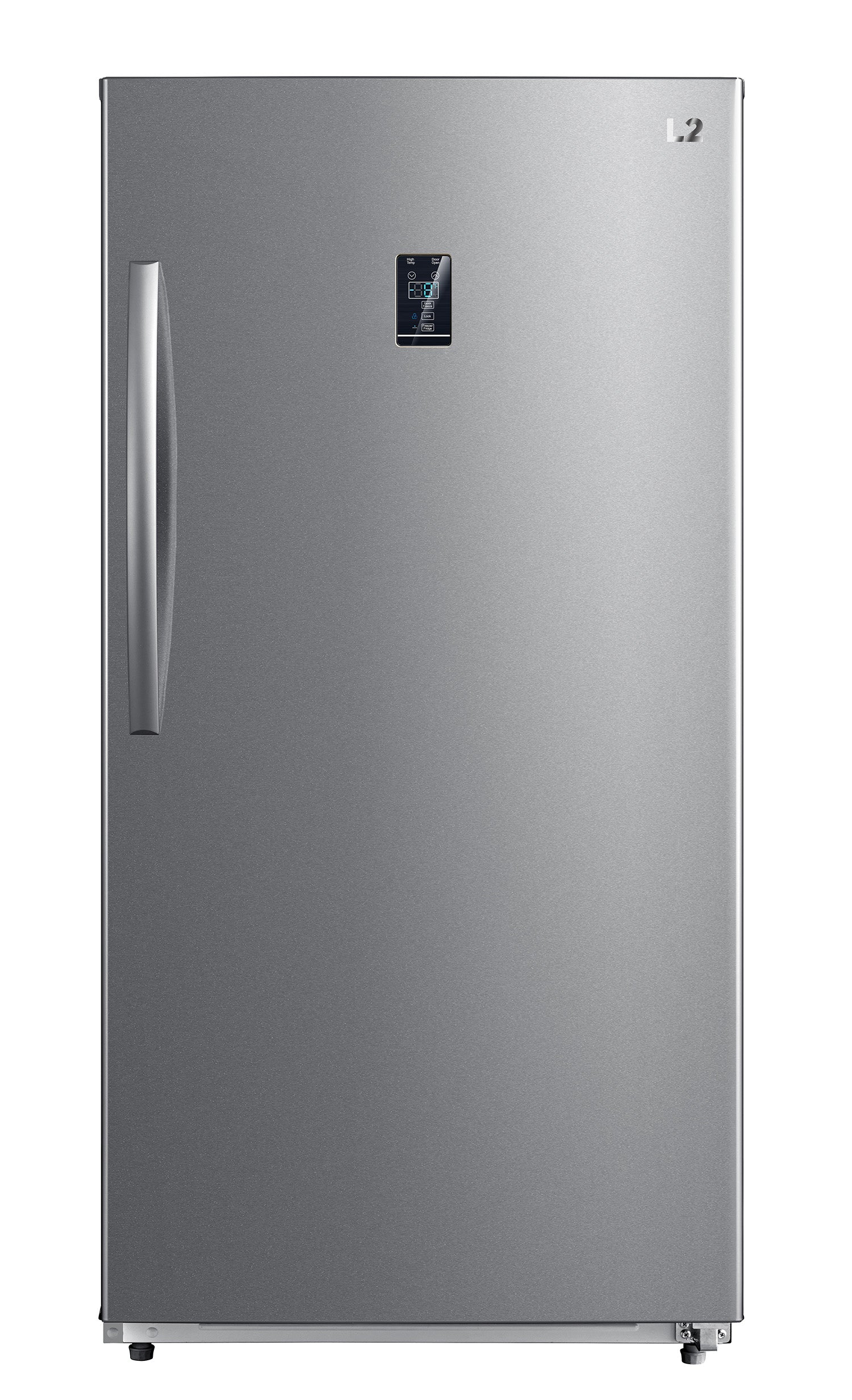 L2 Stainless Steel Upright Freezer and Convertible Fridge (17 Cu