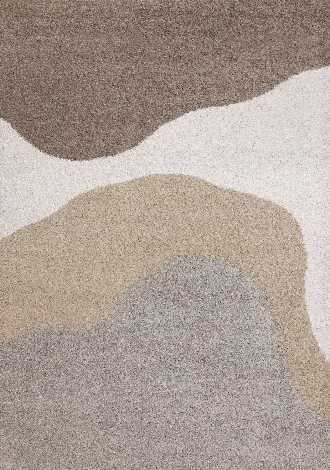 Misha Soft Modern Area Rug - Grey Taupe - 5' X 8'