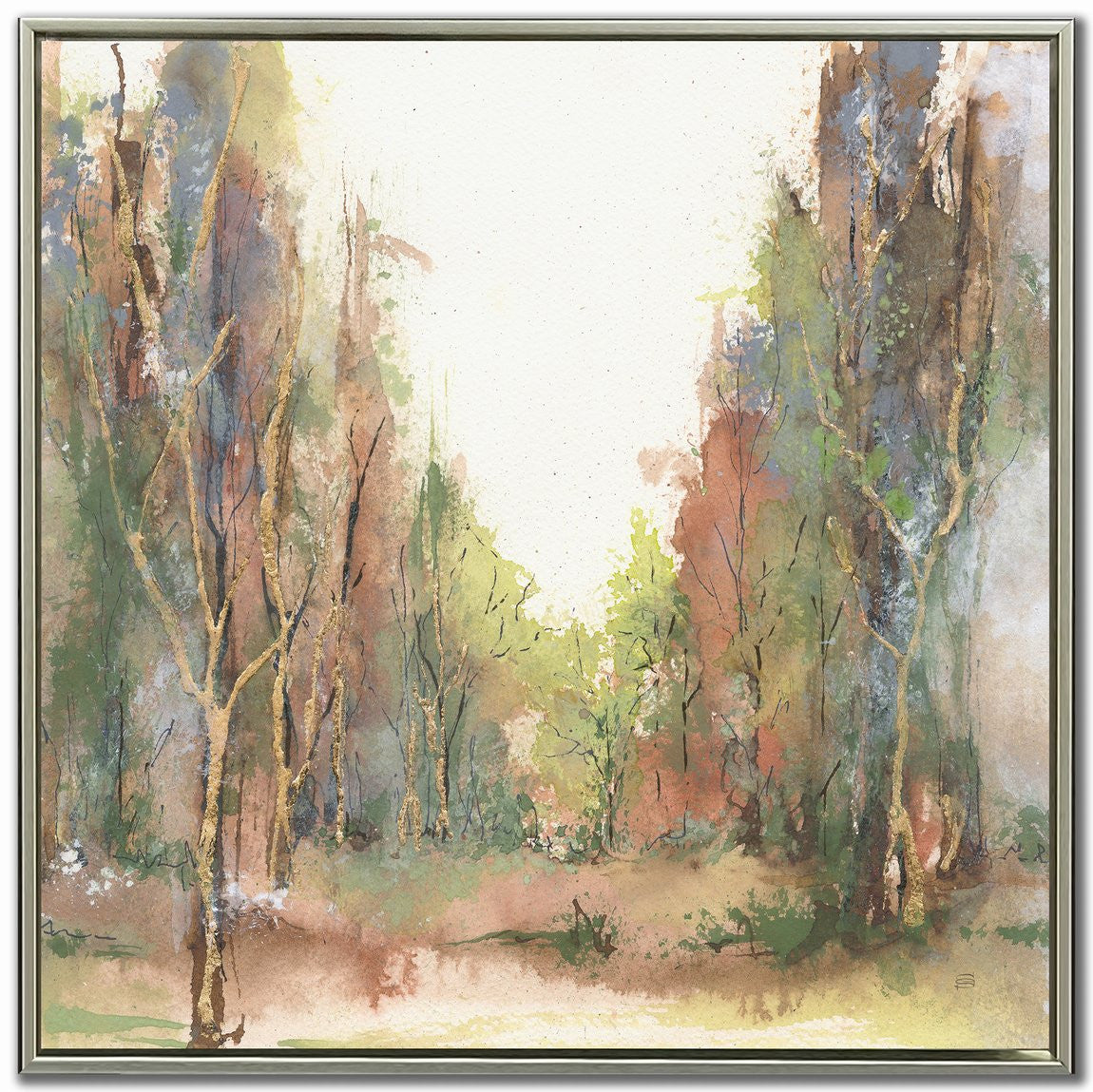 Forest Awakens II Wall Art - Multi-Colour - 30 X 30