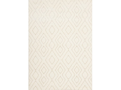Sasha Soft Diamonds Area Rug - Cream - 8' X 11'