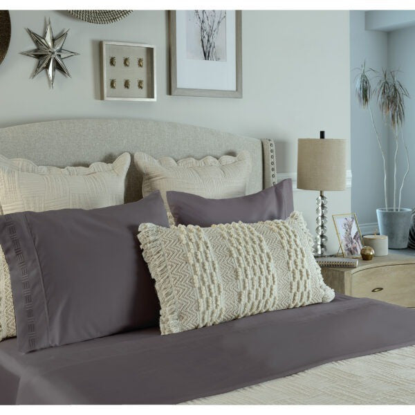 Nilus Twin Sheet Set - Dark Grey