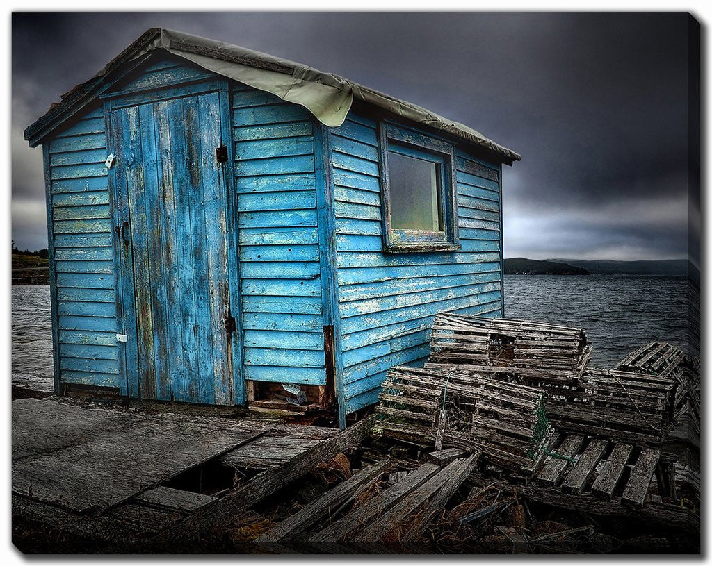 Echoes by the Shore Wall Art - Blue - 22 X 28