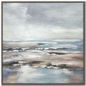 Horizon Haze II Wall Art - Blue/Grey - 30 X 30