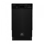 Forno Polo 18" Black Built-in Front Control Dishwasher (52 dBa) - FDWBI8041-18BLK