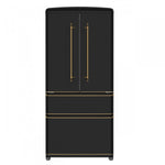 Forno Luigi 33" 18 Cu.Ft. Black French Door Refrigerator - FFFFD1791-33BLK