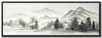 Silent Ridge Wall Art - Grey/Black - 20 X 60