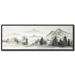 Silent Ridge Wall Art - Grey/Black - 20 X 60