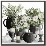 Tabletop Grace I Wall Art - White/Black - 30 X 30