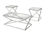 Seeley 3-Piece Coffee Table Set - Silver