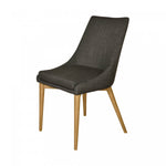 Vellaro Side Chair - Dark Grey/Natural - Set of Two